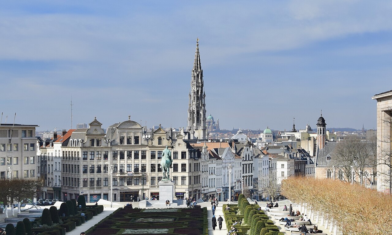 Central Brussels seen from Mont des Arts